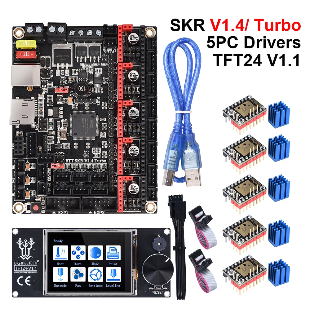 BIGTREETECH SKR V1.4 Turbo BTT SKR V1.4 Board TFT24 V1.1 Touch Screen ...