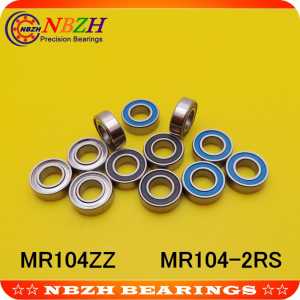 NBZH Free shipping mini bearing  L-1040-2RS,MR104-2RS,WBC4-10-2RSA 4X10X4mm Shigh precision high quality ABEC-5 Z2 50pcs/lot